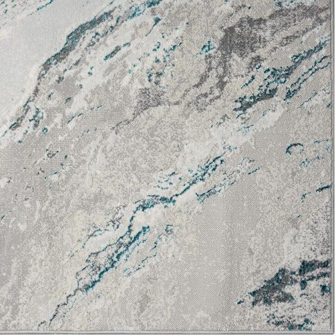 LUXE WEAVERS Modern Abstract Indoor Anthracite 5x7 Area Rug in Kuwait