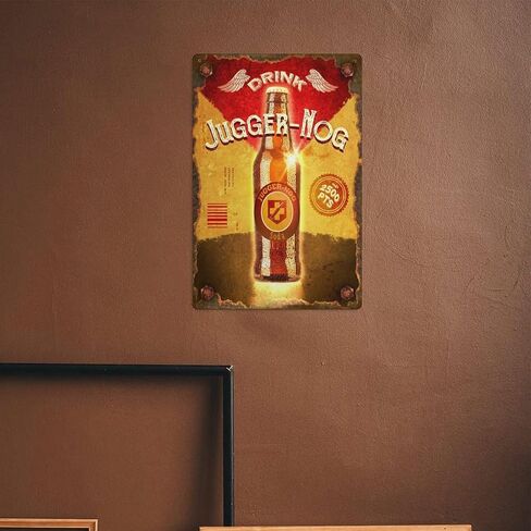 Juggernog معدن القصدير تسجيل ملصق 8 "× 12" لوحة علامة مضحك جدار خمر ديكور فني لوحة الرجعية للمنزل بار حانة نادي مقهى الديكور in Kuwait