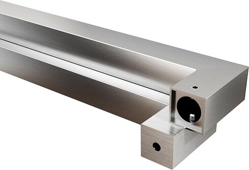 BARNSMITH 24 Inches Barn Door Push Pull Hande,Square Commercial Door Handle Pull Set, Grade-304 Stainless Steel Square Rectangular Shape Entrance Entry Front Handle for Office Store Garage in Saudi Arabia