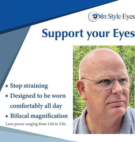 C Moore Progressive Bifocal Reading Glasses - Wired Aviator Style Metal Frame - Non-Polarized Lens in Saudi Arabia