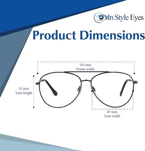 C Moore Progressive Bifocal Reading Glasses - Wired Aviator Style Metal Frame - Non-Polarized Lens in Saudi Arabia