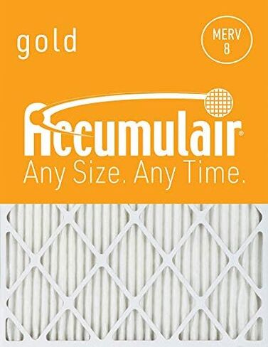 Accumulair Gold 10x14x1 (الحجم الفعلي) فلتر هواء/فلتر فرن MERV 8 (عبوتان) in Kuwait