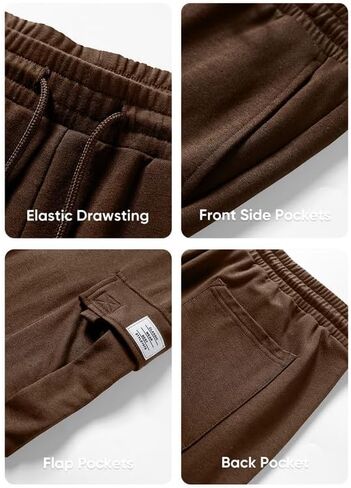 JMIERR Mens Cargo Sweat Shorts - Casual Drawstring Elastic Waist Cotton Athletic Workout Gym Jogger Shorts with 5 Pockets in Saudi Arabia