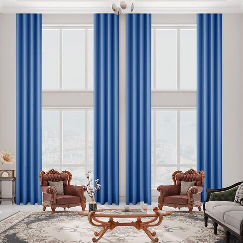 Sanceor Ivory Faux Linen Extra Long Curtain,11ft Length,Symphony of Elegance Thick Threads 2 Story Curtains for High Ceiling,Tall Windows, Great Living Room (1 Panel,52 x 132 Inch) in Saudi Arabia