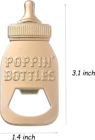 12 Pack Poppin Bottle Bottle Openers for Boy Baby Shower Favors/Souvenirs,Boy Baby Shower Decorations,Birthday,Gender Reveal Party Favor and Keepsake Supplies (12, Blue) in Saudi Arabia