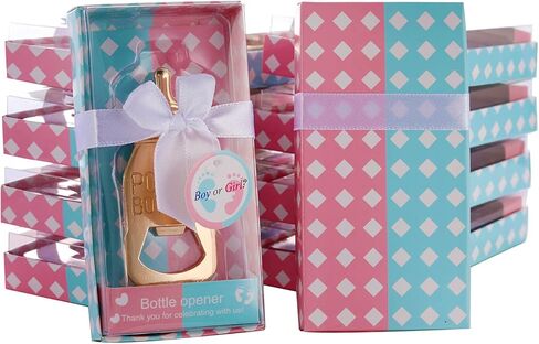 24 قطعة من فتَّاحات الزجاجات من بوبين لهدايا استحمام الطفل/الهدايا التذكارية، وديكورات حمام الطفل، وأعياد الميلاد، والزفاف، وهدايا الحفلات المحايدة، ومستلزمات الديكور والتذكارات (24، أبيض) in Kuwait