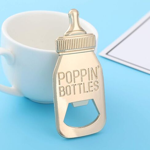 24 قطعة من فتَّاحات الزجاجات من بوبين لهدايا استحمام الطفل/الهدايا التذكارية، وديكورات حمام الطفل، وأعياد الميلاد، والزفاف، وهدايا الحفلات المحايدة، ومستلزمات الديكور والتذكارات (24، أبيض) in Kuwait