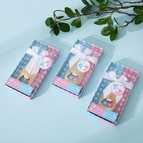 24 قطعة من فتَّاحات الزجاجات من بوبين لهدايا استحمام الطفل/الهدايا التذكارية، وديكورات حمام الطفل، وأعياد الميلاد، والزفاف، وهدايا الحفلات المحايدة، ومستلزمات الديكور والتذكارات (24، أبيض) in Kuwait