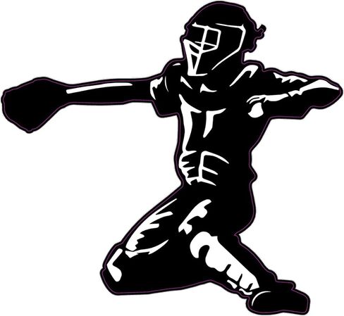 WickedGoodz Baseball Catcher Magnet - Sport Magnetic Car Decal in Saudi Arabia