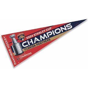 Florida Panthers 2024 Stanley Cup Champions Pennant Flag