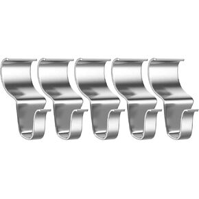 ZAAWUUT Metal Siding Hooks,Stainless Steel Concealed Wall Hanger,S-Shaped Board Wall Seam Hook Hide Wall Joints Siding Clips for Decoration (5 Pieces)