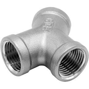 Beduan Tee 3/4 NPT Female Y Shaped 3 Way Cast Pipe Fitting Stainless Steel 304
