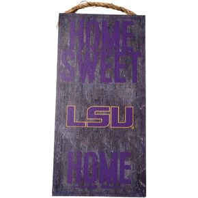 6" x 12" Home Sweet Home Wood Sign LSU Tigers