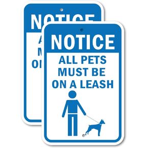 (2 Pack) No Pets Allowed 1 | 12" X 18" Heavy-Gauge Aluminum Sign | Rust Free Aluminum, Weather Resistant, Waterproof, Fade Resistant, 2 Pre-drilled Holes