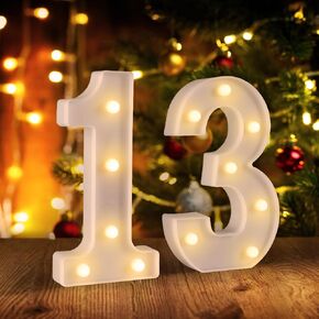 زينة عيد الميلاد الثلاثين له، زينة طاولة عيد الميلاد الثلاثين المركزية للنساء والرجال، تضيء أرقام 30 علامة لديكور جدار خلفية الحفلة لزينة الذكرى السنوية الثلاثين للزفاف
