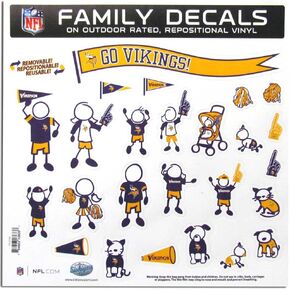 Siskiyou NFL Fan Shop Family Decal Set Large