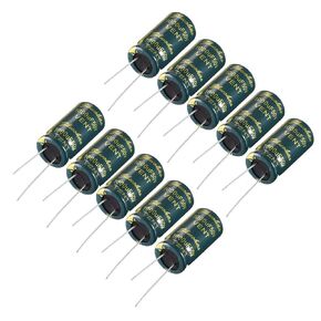 uxcell Aluminum Radial Electrolytic Capacitor Low ESR Green with 1000UF 50V 105 Celsius Life 3000H 13 x 25 mm High Ripple Current,Low Impedance 10pcs