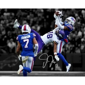 Ikonic Fotohaus Justin Jefferson Catch of the Century Signed Photo Autograph Print Wall Art Home Decor