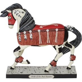 Enesco The Trail of Painted Ponies Pride of The Red Nations Figurine, 7.4 Inch, Multicolor
