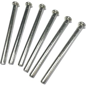 6pcs Door Hinge Pins for Doors 3.5 Inches Door Hinge Pin,Door Pins,Door Hinge Screws,Bronze Door Pins for Interior Door Hinges Replacement.Door Closing Hinge pins.Silver