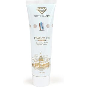 Doctor Almas Naturally Whitening Toothpaste, Toothpaste for Sensitive Teeth, Freshens Breath, Toothpaste for Sensitive Teeth and Cavity Prevention, Herbal Toothpaste, (3.5 oz)