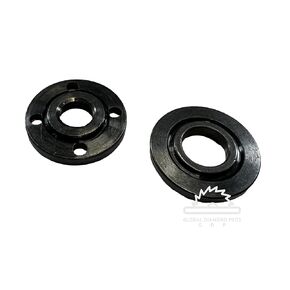 M14 Thread Angle Grinder Flange Nut Set Inner & Outer Metal Lock Nuts Flange Locking Nuts with 2 Screws Nuts, Black