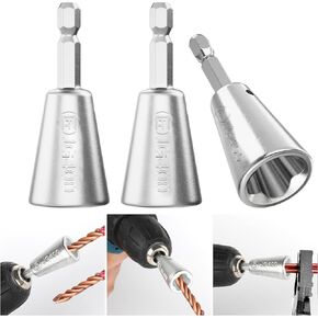 Wire Twister Tool for Drill,Drill Wire Twister, Wire Twister Wire Connector 6mm Hex Shank,Wire Twisting Tool, Wire Nut Twister for Electrical Power Drill（2PC)