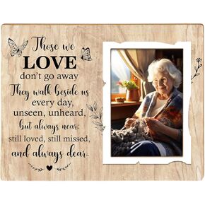 Memorial Picture Frame,Remembrance Picture Frame or Memorial Gift,Gifts for Loss of Loved One,Grandmother,Grandfather, Grandparents,Fits 4 x 6 In Photo