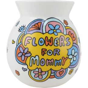 Enesco Our Name is Mud Mommy Pick You Flower Vase, 5.5 Inch, Multicolor