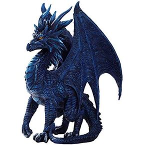 Pacific Giftware Blue Nightfall Dragon Statue by Ruth Thomson Dragons Lair