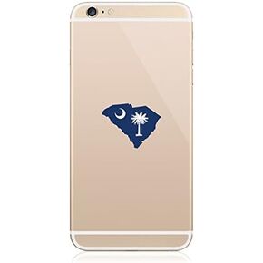 2X - South Carolina State Shaped Flag Cell Phone Sticker Self Adhesive Vinyl Decal SC FA Vinyl