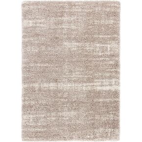 Safavieh Hudson Shag Collection Runner Rug - 2'3" x 8', Ivory & Beige, Non-Shedding & Easy Care, 2-inch Thick Ideal for High Traffic Areas in Living Room, Bedroom (SGH204A)