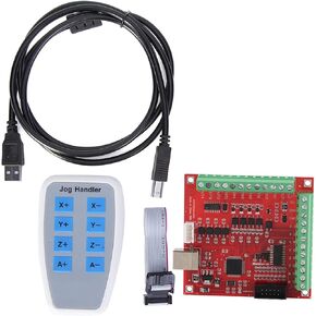 USB CNC Controller Card DC 24V 100Khz Motion Controller Card Board Support for 4 Axis Linkage