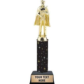 11" Beauty King Trophies - Black Midnight Beauty King Trophy Awards Prime