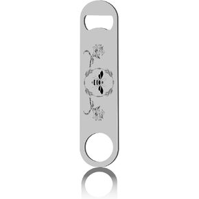 CREATCABIN Funny Bottle Opener Bee Flowers Flat Speed Openers Stainless Steel Heavy Duty For Bar Pub Beer Bartenders Home Kitchen Christmas Valentine Birthday Gifts Easy To Use 7"