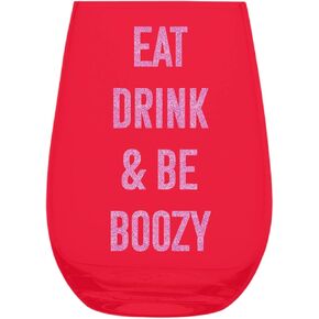 مجموعة سلانت كوليكشن هدايا زجاجية للنبيذ، زجاج نبيذ بدون جذع للعطلات، 20 أونصة، بي جولي in Kuwait