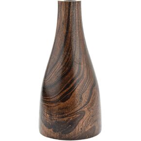 Aeravida Artistic Grain Pattern Natural Mango Tree Wood Flower Vase | Mango Tree Wood Flower Vase | Handmade Home Office Table Vase| Flower Vases Decorative for Living Room (1PCS)