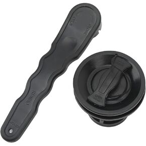 Air Valve Wrench ​8 Boat Air Valve with Wrench Kit Double Seal PVC Black Universal for Inflatable Boat Dinghy Canoe Rafts