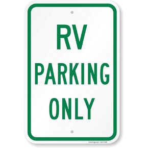 SmartSign "RV Parking Only" Sign | 12" x 18" Aluminum