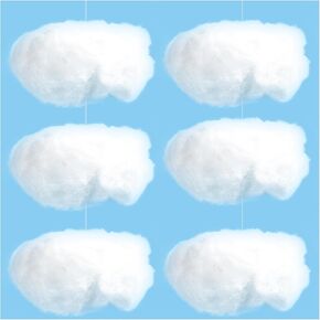 ZAUGONTW Artificial Cloud Props, Imitation 3D Cloud for Ceiling Hanging Decorations, Fake Cloud Shape Ornaments for Room Wedding Party Stage Show Decor, ExtraLarge Size
