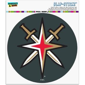 NHL Vegas Golden Knights Logo Automotive Car Window Locker Circle Bumper Sticker