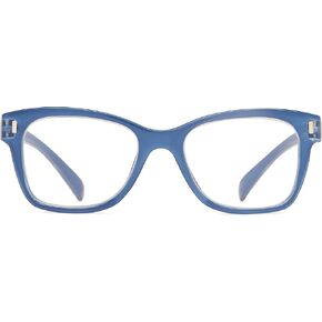 ICU Eyewear ScreenVision Blue Light Blue Light Reading Glasses - Oval Blue - Charlotte - +1.75