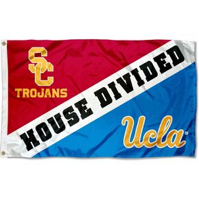 Bruins vs Trojans House Divided Flag