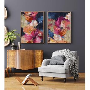 Vintage Landscape Wall Art Prints French Country Wall Art Decor Farmhouse Botanical Canvas Painting Vintage Landscape Floral Pictures Poster for Bathroom Living Room 12x16 Inch Unframed Set of 5