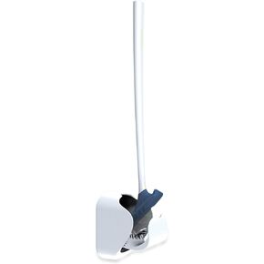 So-Mine Hygienic by Sanimaid Toilet Brush and Floor Stand Bathroom Set | Deep Cleaning | Prevents Dirt Buildup Under Bowl Rim | Dripless | Silicone Head | Flexible Ergonomic Handle | Grey with Green