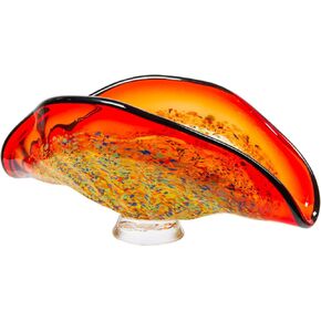 Dale Tiffany AV13100 Art Glass Vase from Indiana Collection in Multi Finish, 7.00 inches, Multicolor