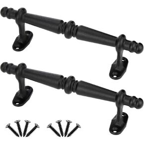 Peohud 2 Pack Sliding Barn Door Handles, 9 Inch Heavy Duty Gate Pull Handle, Rustic Door Hardware for Barn, Bedroom, Gate, Cabinet, Closet, Garage, Shed