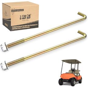 Golf Cart Battery Hold Down Rods Kit for Yamaha Gas G14 G16 G20 G22 G23 G27 G28 and G22 Electric and Club Car DS Electric Years 1976-2006, 102845203 JN3-H2133-00 JN2-H2133-00