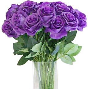 Premium Artificial Flowers Real Looking Silk Rose Fake Flowers Home Decorations for Bridal Wedding Bouquet Birthday Bunch Hotel Party Garden Floral Decor-Pink