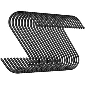 20 Pack Heavy Duty s Hooks Stainless Steel S Shaped Hanging Hooks Hangers for Kitchen, Bathroom, Bedroom and Office, Silver
